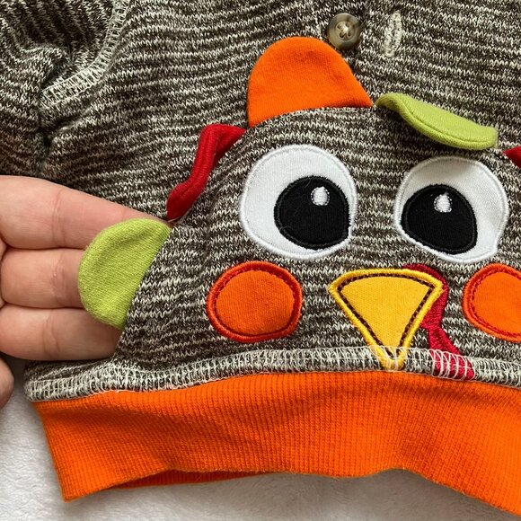 Baby Essentials 12M Turkey Holiday Hoodie | GUC Fall Thanksgiving - Picture 9 of 15
